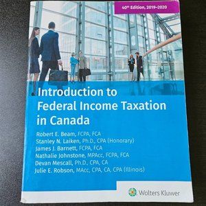 Introduction to Federal Income Taxation in Canada 40th Edition‎ - Paperback